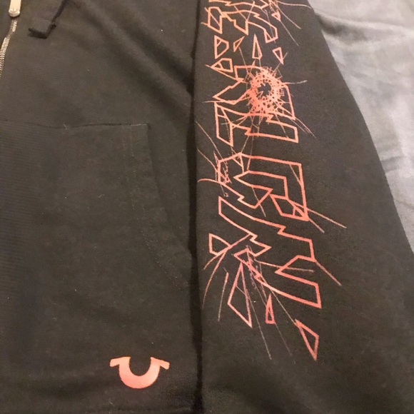 True Religion Zip Up Hoodie Lg - Picture 3 of 8